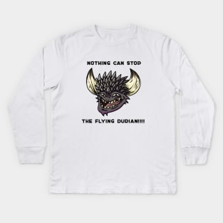 Nergigante Flying Durian Monster Hunter World Kids Long Sleeve T-Shirt